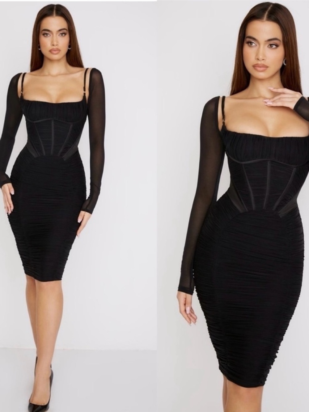 House of CB Freyja Corset Midi Dress